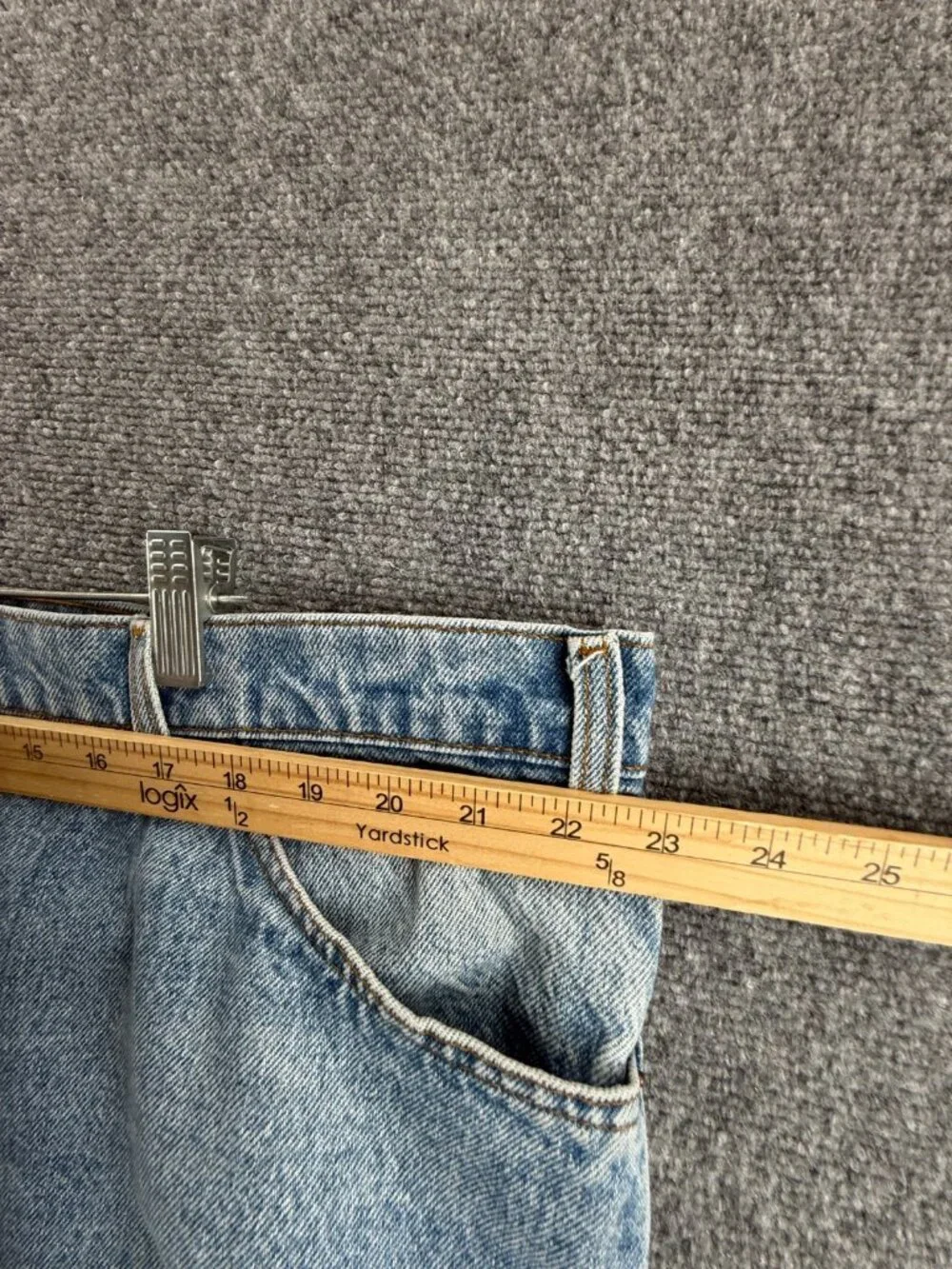 VTG Levis 886 Leather Tab Denim Jeans Men 1986 Blue Pockets Adult ACTL 45X25